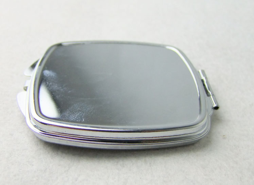 Compact Mirror Thermal Transfer Metal Makeup Mirror
