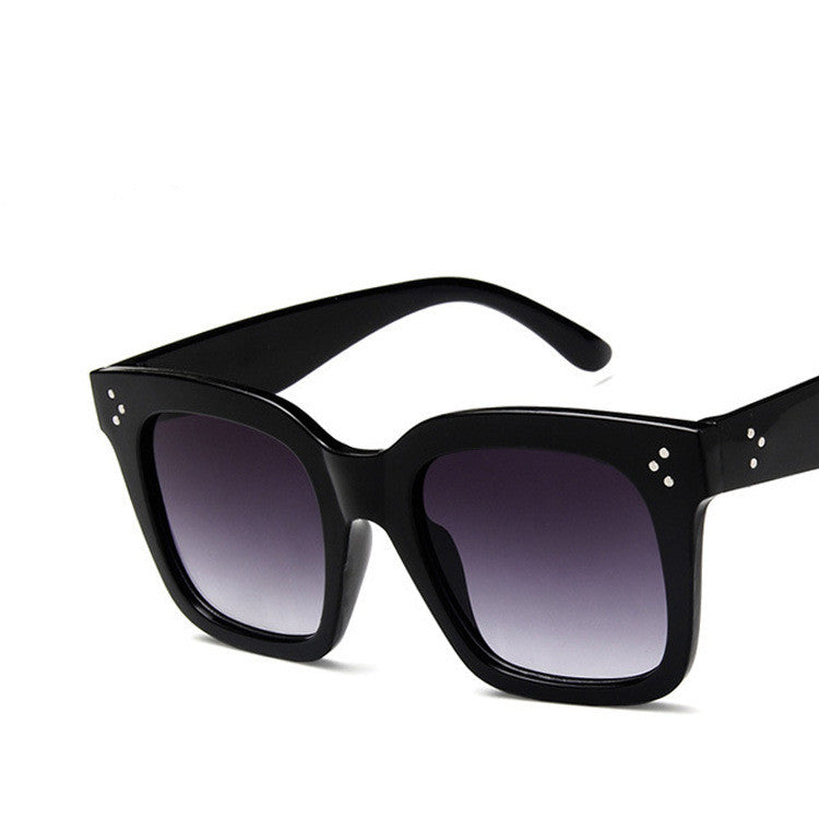 Sunglasses European And American Retro Square Frame Wild Big Frame Sunglasses Sunglasses