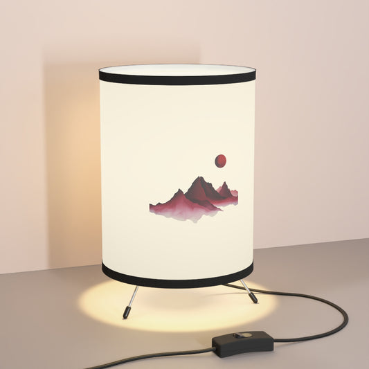 Tripod Lamp with High-Res Printed Shade, US\CA plug