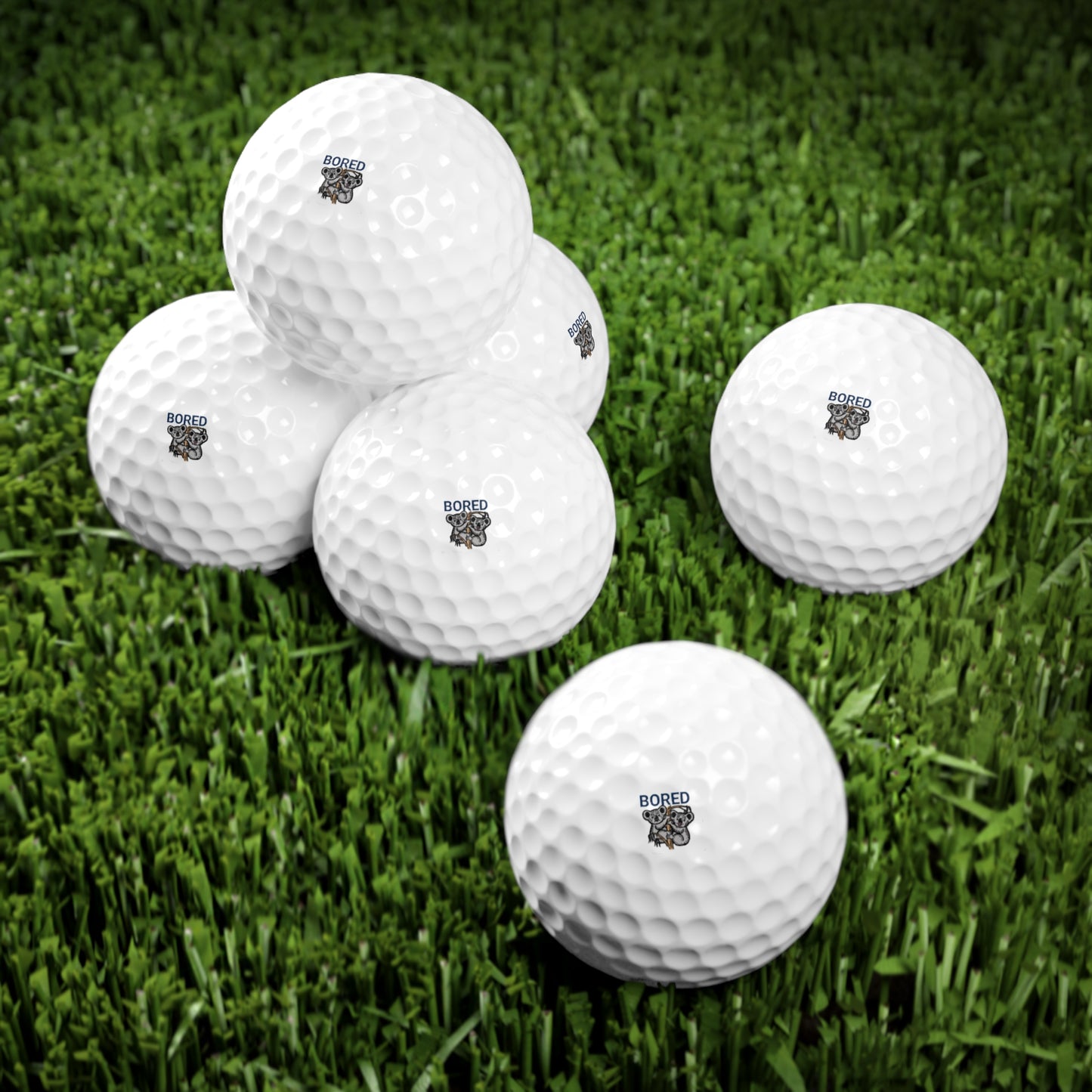 BORED Golf Balls, 6pcs