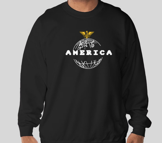Black crewneck MERICA